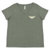 Curvy Collection Women's Fine Jersey V-Neck Tee Thumbnail