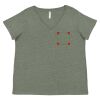 Curvy Collection Women's Fine Jersey V-Neck Tee Thumbnail
