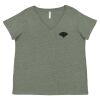 Curvy Collection Women's Fine Jersey V-Neck Tee Thumbnail