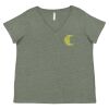 Curvy Collection Women's Fine Jersey V-Neck Tee Thumbnail