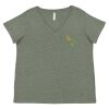 Curvy Collection Women's Fine Jersey V-Neck Tee Thumbnail