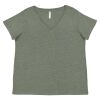 Curvy Collection Women's Fine Jersey V-Neck Tee Thumbnail