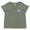 Curvy Collection Women's Fine Jersey V-Neck Tee Thumbnail