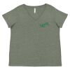 Curvy Collection Women's Fine Jersey V-Neck Tee Thumbnail