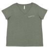 Curvy Collection Women's Fine Jersey V-Neck Tee Thumbnail