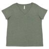 Curvy Collection Women's Fine Jersey V-Neck Tee Thumbnail