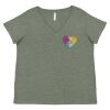 Curvy Collection Women's Fine Jersey V-Neck Tee Thumbnail