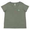 Curvy Collection Women's Fine Jersey V-Neck Tee Thumbnail