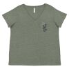 Curvy Collection Women's Fine Jersey V-Neck Tee Thumbnail