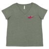 Curvy Collection Women's Fine Jersey V-Neck Tee Thumbnail