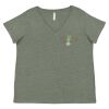 Curvy Collection Women's Fine Jersey V-Neck Tee Thumbnail