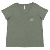 Curvy Collection Women's Fine Jersey V-Neck Tee Thumbnail
