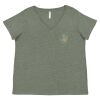 Curvy Collection Women's Fine Jersey V-Neck Tee Thumbnail