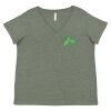 Curvy Collection Women's Fine Jersey V-Neck Tee Thumbnail