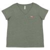 Curvy Collection Women's Fine Jersey V-Neck Tee Thumbnail