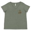Curvy Collection Women's Fine Jersey V-Neck Tee Thumbnail
