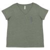Curvy Collection Women's Fine Jersey V-Neck Tee Thumbnail