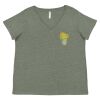 Curvy Collection Women's Fine Jersey V-Neck Tee Thumbnail