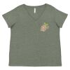 Curvy Collection Women's Fine Jersey V-Neck Tee Thumbnail