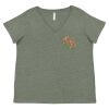 Curvy Collection Women's Fine Jersey V-Neck Tee Thumbnail