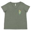 Curvy Collection Women's Fine Jersey V-Neck Tee Thumbnail