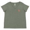 Curvy Collection Women's Fine Jersey V-Neck Tee Thumbnail