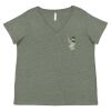 Curvy Collection Women's Fine Jersey V-Neck Tee Thumbnail