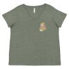 Curvy Collection Women's Fine Jersey V-Neck Tee Thumbnail