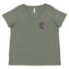 Curvy Collection Women's Fine Jersey V-Neck Tee Thumbnail