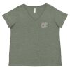 Curvy Collection Women's Fine Jersey V-Neck Tee Thumbnail
