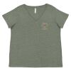 Curvy Collection Women's Fine Jersey V-Neck Tee Thumbnail