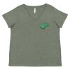Curvy Collection Women's Fine Jersey V-Neck Tee Thumbnail