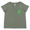 Curvy Collection Women's Fine Jersey V-Neck Tee Thumbnail