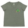 Curvy Collection Women's Fine Jersey V-Neck Tee Thumbnail
