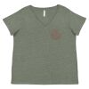 Curvy Collection Women's Fine Jersey V-Neck Tee Thumbnail