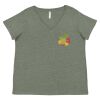 Curvy Collection Women's Fine Jersey V-Neck Tee Thumbnail