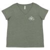 Curvy Collection Women's Fine Jersey V-Neck Tee Thumbnail