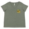 Curvy Collection Women's Fine Jersey V-Neck Tee Thumbnail