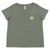 Curvy Collection Women's Fine Jersey V-Neck Tee Thumbnail