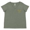 Curvy Collection Women's Fine Jersey V-Neck Tee Thumbnail