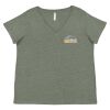 Curvy Collection Women's Fine Jersey V-Neck Tee Thumbnail