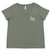 Curvy Collection Women's Fine Jersey V-Neck Tee Thumbnail