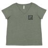 Curvy Collection Women's Fine Jersey V-Neck Tee Thumbnail