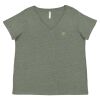 Curvy Collection Women's Fine Jersey V-Neck Tee Thumbnail