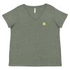 Curvy Collection Women's Fine Jersey V-Neck Tee Thumbnail
