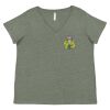 Curvy Collection Women's Fine Jersey V-Neck Tee Thumbnail