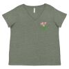 Curvy Collection Women's Fine Jersey V-Neck Tee Thumbnail