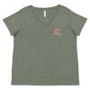 Curvy Collection Women's Fine Jersey V-Neck Tee Thumbnail