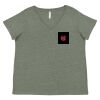 Curvy Collection Women's Fine Jersey V-Neck Tee Thumbnail
