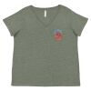 Curvy Collection Women's Fine Jersey V-Neck Tee Thumbnail